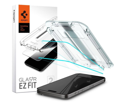 Szkło i folia ochronna SPIGEN Glas.tr 'ez fit' 2-pack do iPhone 15 Pro clear AGL06892
